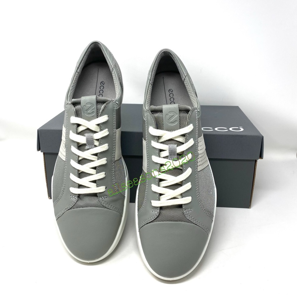 🌿SALE🌿 ECCO Wild Dove Shadow Grey Men’s Sneakers Size 858634 56664 - Picture 3 of 9